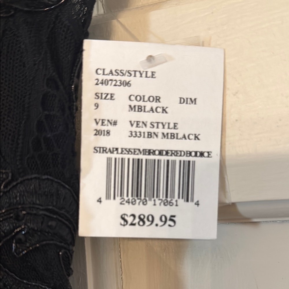 New With Tags! David's Bridal Strapless Gown - Picture 5 of 8